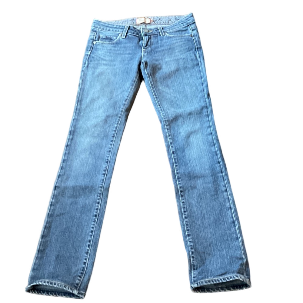 PAIGE Classic Straight Leg Denim Jeans